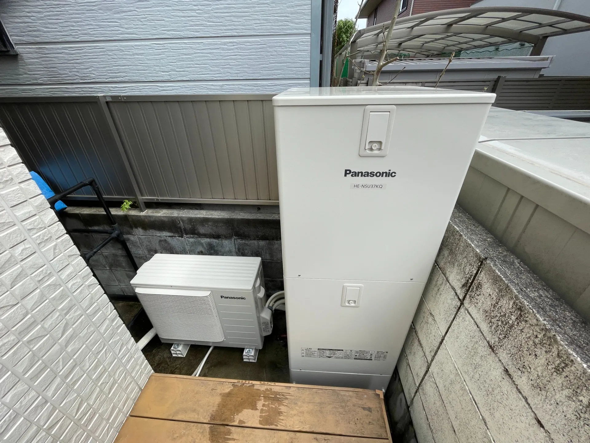 和歌山県の戸建て住宅で電気温水器からエコキュートへ交換させていただきました。